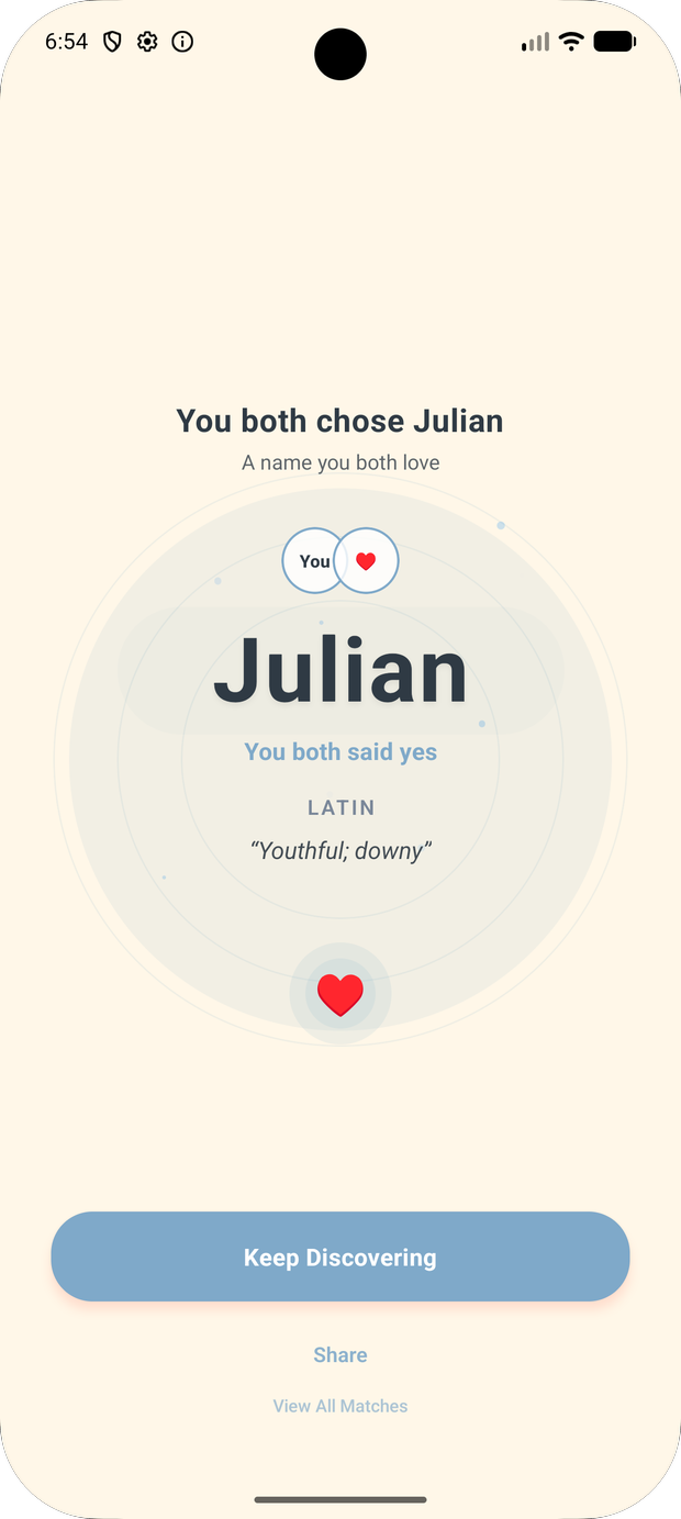 You both chose the same name